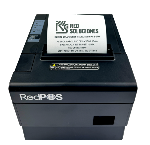 IMPRESORA TERMICA REDPOS RED-E802 USB,BT